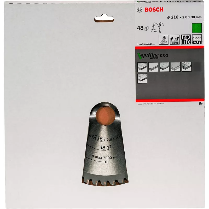 Bosch Optiline Wood ketassaed, puit, 30.5 cm, Bosch, 640 g, 1 tk