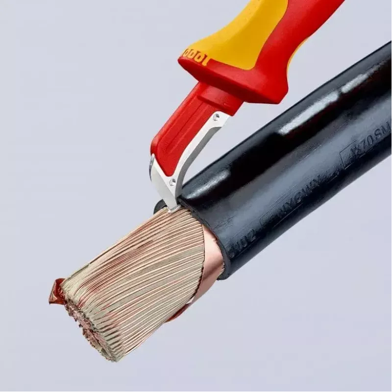 Utility Knife Knipex 98 55 SB Red kollane Fixed Blade