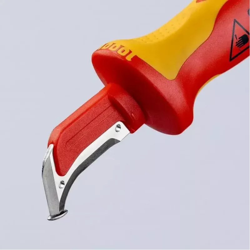 Utility Knife Knipex 98 55 SB Red kollane Fixed Blade