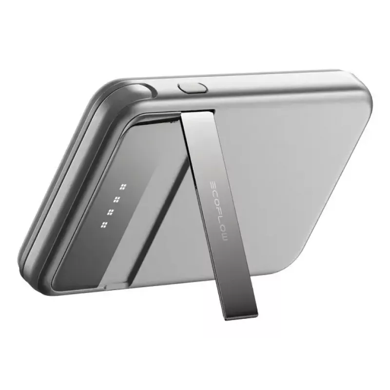 Power bank EcoFlow Rapid 5000 (Lithium-Ion 5000 mAh, PD fast charge, 30 W total, wireless, USB-C, Silver)