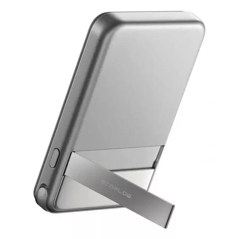 Power bank EcoFlow Rapid 5000 (Lithium-Ion 5000 mAh, PD fast charge, 30 W total, wireless, USB-C, Silver)