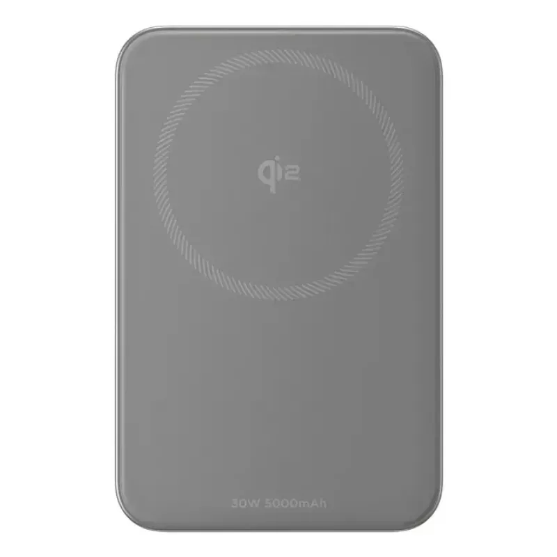 Power bank EcoFlow Rapid 5000 (Lithium-Ion 5000 mAh, PD fast charge, 30 W total, wireless, USB-C, Silver)