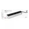Pikendusjuhe Eve Energy Strip must valge 3 vahelduvvoolupesa 120-230 V 1,9 m