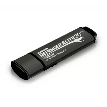 Kanguru Defender Elite30™ USB 3.0 16GB | Turvaline mälupulk | FIPS 197 sertifitseeritud, 256-bitine AES riistvaraline krüpteerimine (XTS-režiim) | TAA-le vastav