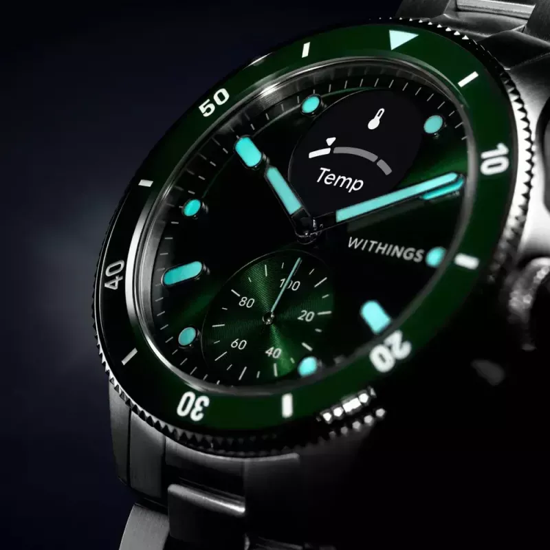 Nutikell Withings ScanWatch Nova, roostevaba teras