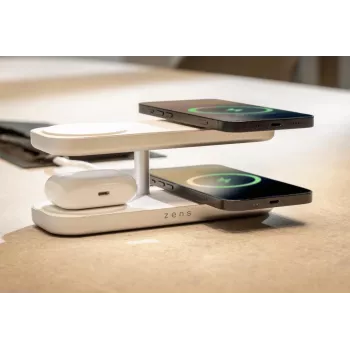 ZENS Quattro Wireless Charger Pro 4 Valge