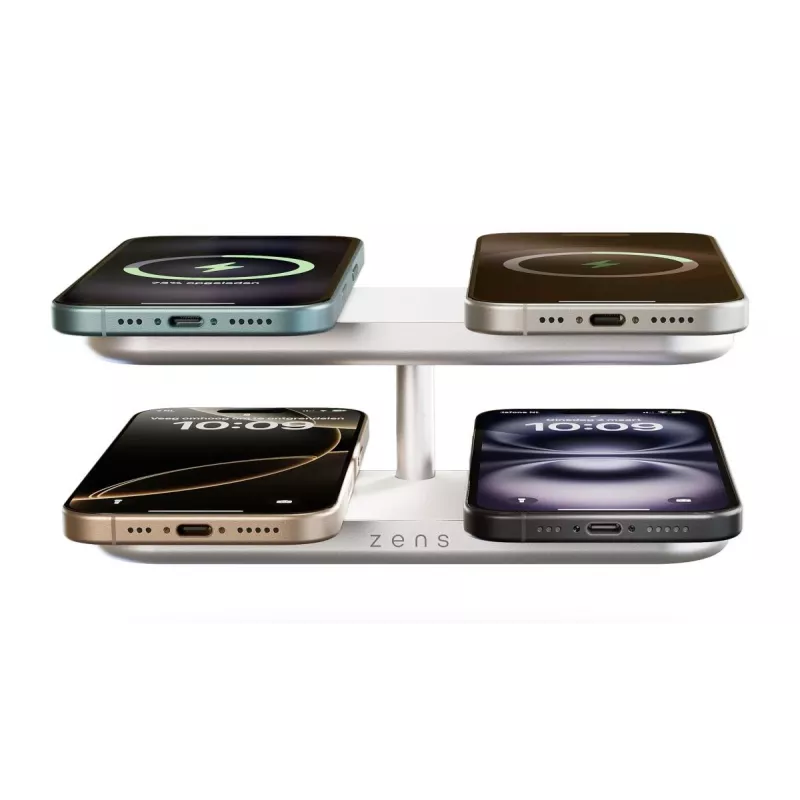ZENS Quattro Wireless Charger Pro 4 Valge