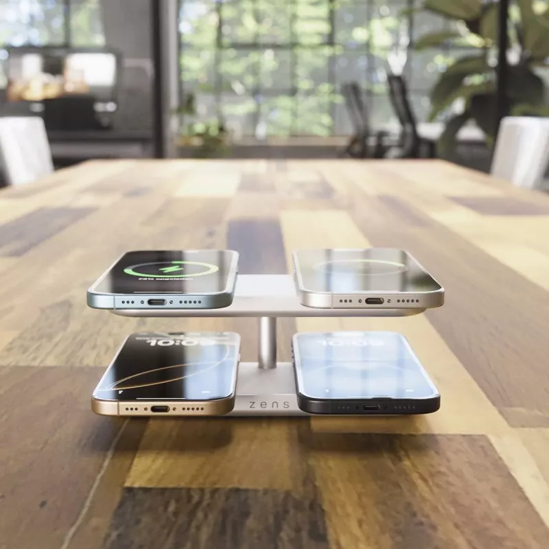 ZENS Quattro Wireless Charger Pro 4 Valge
