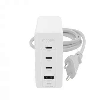 mophie Accessories-seinalaadija-USB-C-PD-HUB-120W-GAN-valge-EU(3xUSBC + 1xUSBA)