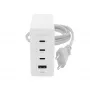 mophie Accessories-seinalaadija-USB-C-PD-HUB-120W-GAN-valge-EU(3xUSBC + 1xUSBA)