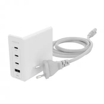 mophie Accessories-seinalaadija-USB-C-PD-HUB-120W-GAN-valge-EU(3xUSBC + 1xUSBA)