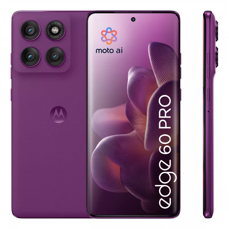 Motorola edge 60 pro 16.9 cm (6.67 tolli) Dual SIM Android 15 5G USB Type-C 12 GB 512 GB 6000 mAh Lilla