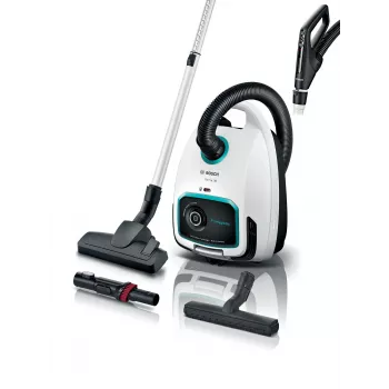 Bosch Serie 6 BGL6HYG1 ProHygienic silindertolmuimeja, kuivpuhastus, 600 W, tolmukott, 4 l, valge