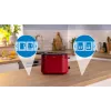 Röster Bosch TAT2M124 — 2 viilu 950 W, punane, saia tsentreerimine, sulatus, tõstuk