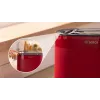 Röster Bosch TAT2M124 — 2 viilu 950 W, punane, saia tsentreerimine, sulatus, tõstuk