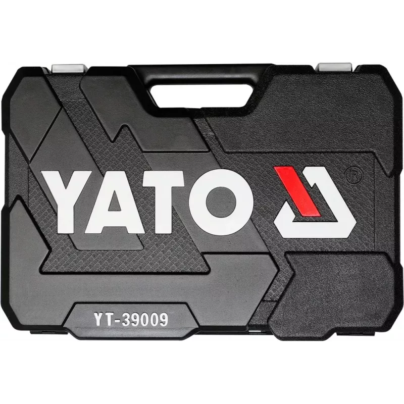 Mehaanikariistakomplekt Yato YT-39009 — 68-osaline komplekt, 1/4-tolline ajam, must kohver