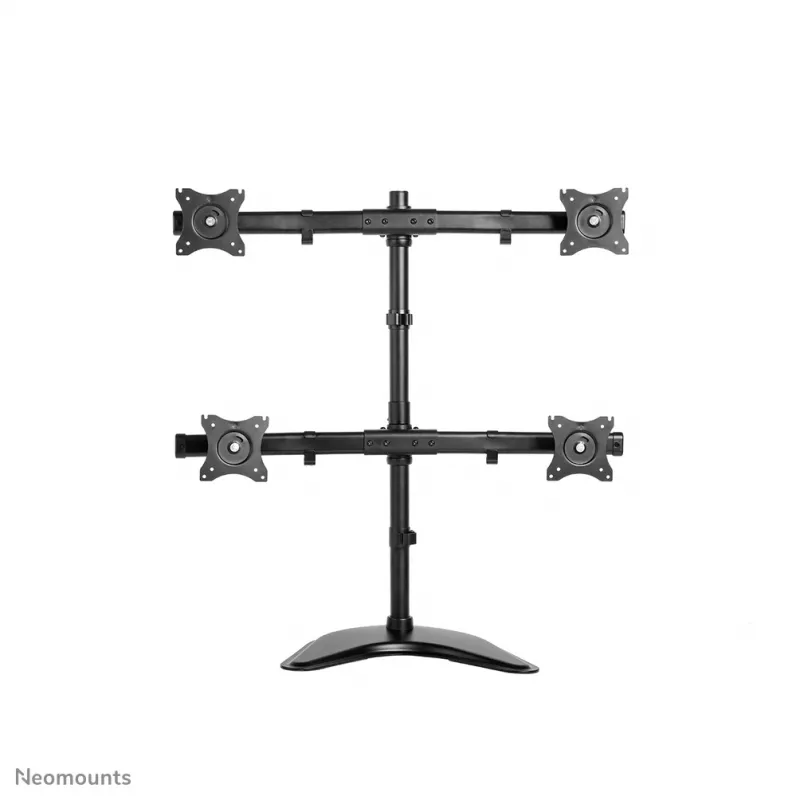 Neomounts NM-D335D4Must Monitorialus 10-27 tolli, Klamber/Vabaltseisev/Läbiviiguga, 8 kg, 25,4 cm (10 tolli), 68,6 cm (27 tolli), 100 x 100 mm, Must