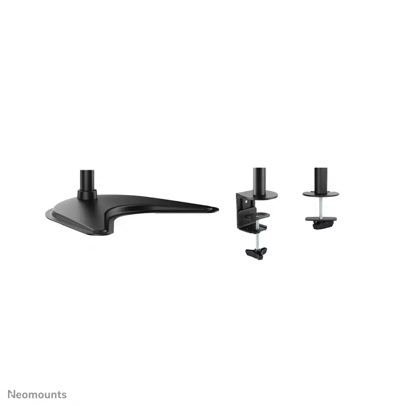 Neomounts NM-D335D4Must Monitorialus 10-27 tolli, Klamber/Vabaltseisev/Läbiviiguga, 8 kg, 25,4 cm (10 tolli), 68,6 cm (27 tolli), 100 x 100 mm, Must