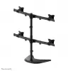 Neomounts NM-D335D4Must Monitorialus 10-27 tolli, Klamber/Vabaltseisev/Läbiviiguga, 8 kg, 25,4 cm (10 tolli), 68,6 cm (27 tolli), 100 x 100 mm, Must