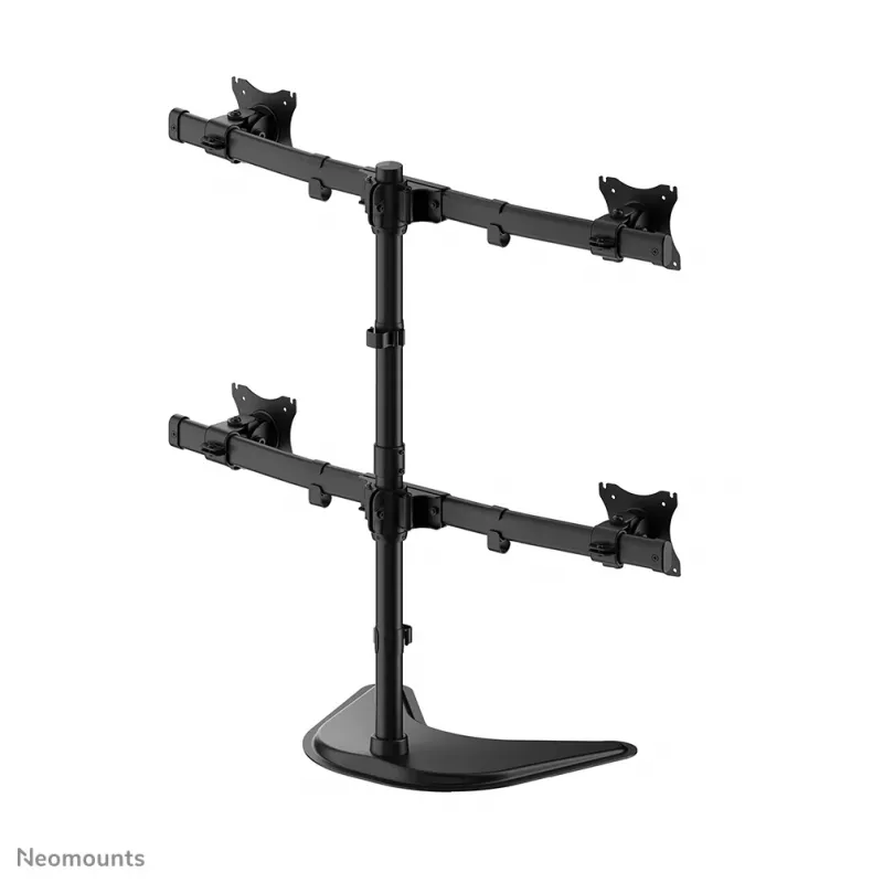 Neomounts NM-D335D4Must Monitorialus 10-27 tolli, Klamber/Vabaltseisev/Läbiviiguga, 8 kg, 25,4 cm (10 tolli), 68,6 cm (27 tolli), 100 x 100 mm, Must