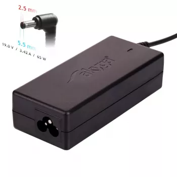 AKYGA sülearvuti toiteadapter - 19V/3.42A, 65W võimsus ja 5.5 x 2.5 mm pistik