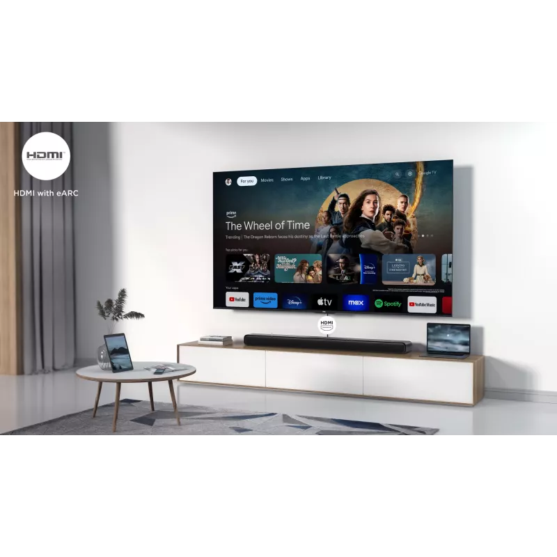 TCL S S45H Class 2.0 kanaliga heliriba Dolby Atmose, DTS Virtual:X ja Bluetooth-muusika voogedastusega