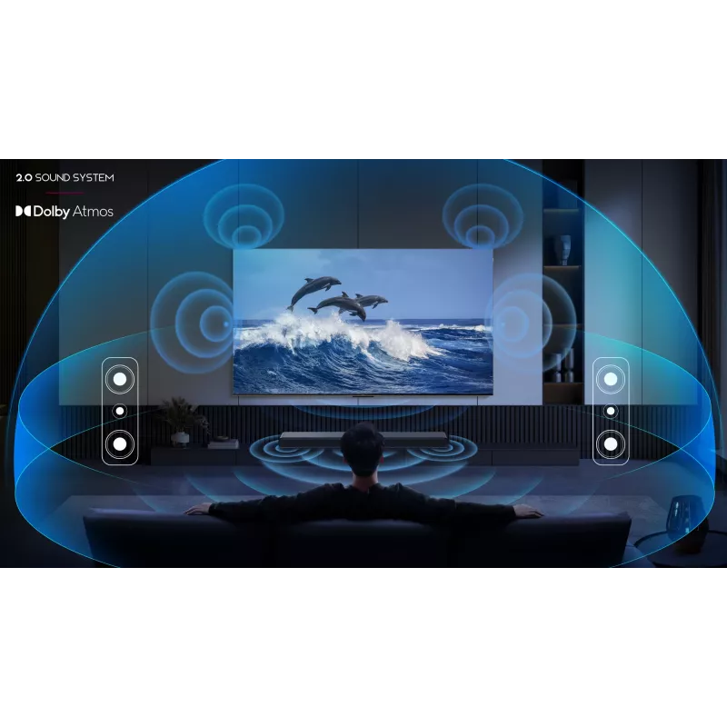 TCL S S45H Class 2.0 kanaliga heliriba Dolby Atmose, DTS Virtual:X ja Bluetooth-muusika voogedastusega