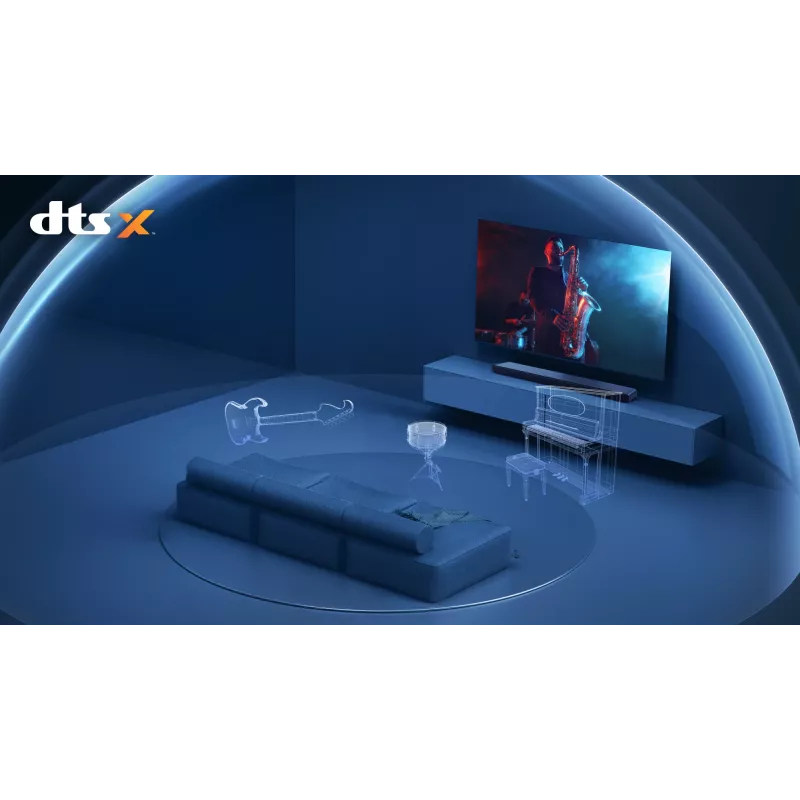 TCL S S45H Class 2.0 kanaliga heliriba Dolby Atmose, DTS Virtual:X ja Bluetooth-muusika voogedastusega