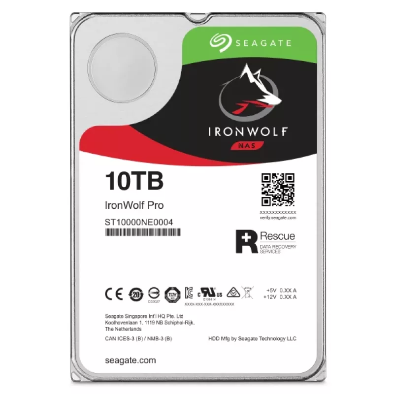Seagate IronWolf Pro ST10000NT001 sisemine kõvaketas 10 TB 7200 RPM 256 MB 3,5 tolli Serial ATA III