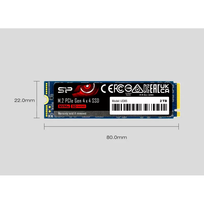 SILICON POWER SSD - UD85 - 1TB - M.2 PCI-E 4.0 3D Nand NVMe