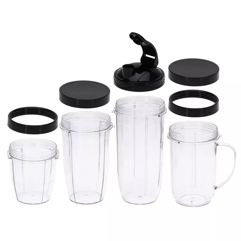 Lauapealne blender Adler AD 4084 Smoothie Set — 500 W (max 1200 W), 0,7 L klaaskann, eemaldatav kauss, must