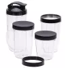 Lauapealne blender Adler AD 4084 Smoothie Set — 500 W (max 1200 W), 0,7 L klaaskann, eemaldatav kauss, must