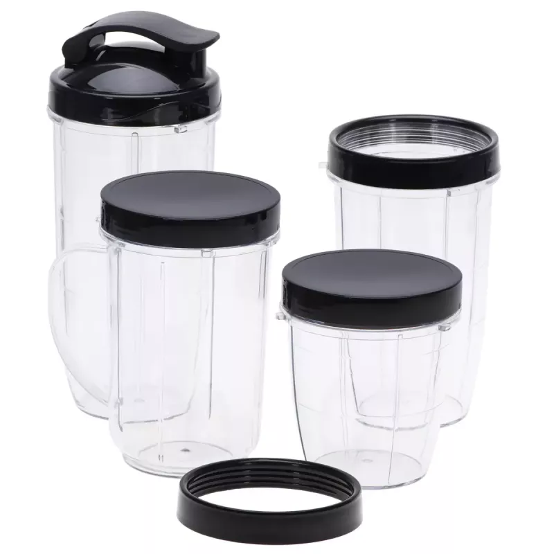 Lauapealne blender Adler AD 4084 Smoothie Set — 500 W (max 1200 W), 0,7 L klaaskann, eemaldatav kauss, must