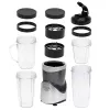 Lauapealne blender Adler AD 4084 Smoothie Set — 500 W (max 1200 W), 0,7 L klaaskann, eemaldatav kauss, must