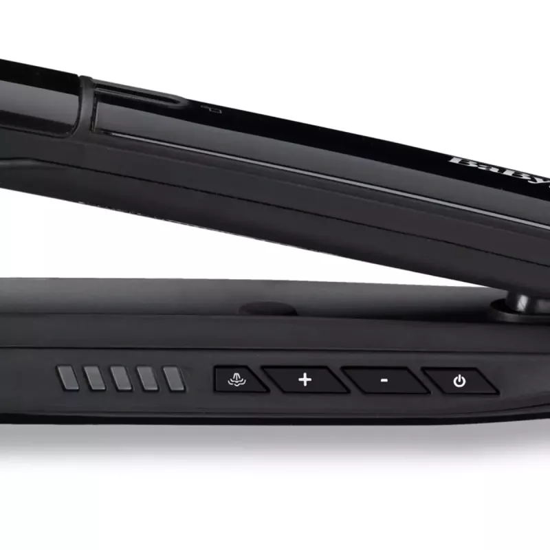 Sirgendusraud BABYLISS ST496E — aurupihustusstilisaator, laiad keraamilised plaadid 39×100 mm, 150–230°C, 67W, 2,5 m pöörduv juhe