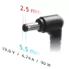 Toiteadapter Akyga AK-ND-10 90W 19V 4.74A AC-to-DC sülearvuti laadija, 1,2 m kaabel, must