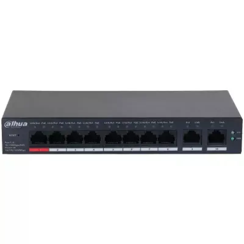 Dahua Technology DH-CS4010-8ET-110 võrgulüliti haldatav L2 Fast Ethernet (10/100) Power over Ethernet (PoE) must