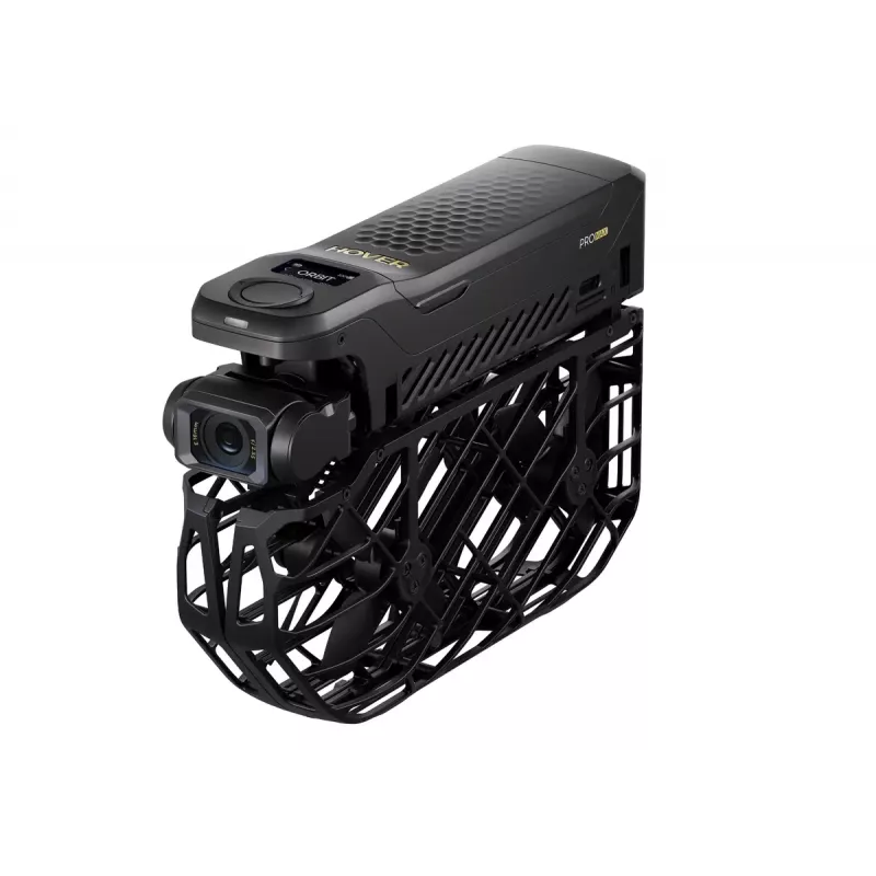 Droon HOVERAir X1 ProMax — 4-rootoriline, 48 MP kaamera, 7680×4320 video, 16,6 m/s, 1000 m ulatus, 1920 mAh, 64 GB sisemälu, must