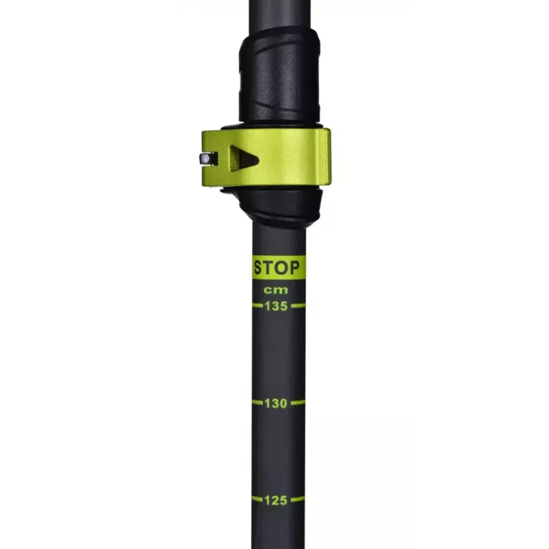 Matkakepid Viking Carbo Lite Must Lime, 175 cm, süsinik, 610 g