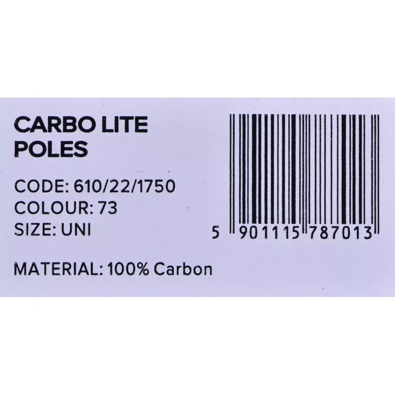 Matkakepid Viking Carbo Lite Must Lime, 175 cm, süsinik, 610 g