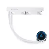 Vedelikjahutus AIO CHIEFTEC ICEBERG 240-RGB-W — 240 mm radiaator, 2 × 120 mm RGB ventilaatorit, valge