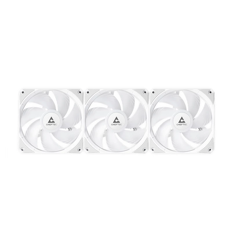 Universaalne vedelikjahuti CHIEFTEC CLC-360-RGB-W — 360 mm radiaator, 3x 120 mm RGB ventilaatorit, valge, 40 cm torud