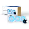 Universaalne vedelikjahuti CHIEFTEC CLC-360-RGB-W — 360 mm radiaator, 3x 120 mm RGB ventilaatorit, valge, 40 cm torud