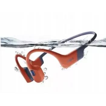 Luujuhtivusega kõrvaklapid Shokz OpenSwim Pro — binauraalsed, IP68 veekindel, Bluetooth 5.2, kuni 9 h kasutusaeg, kõrvakonksud, punane
