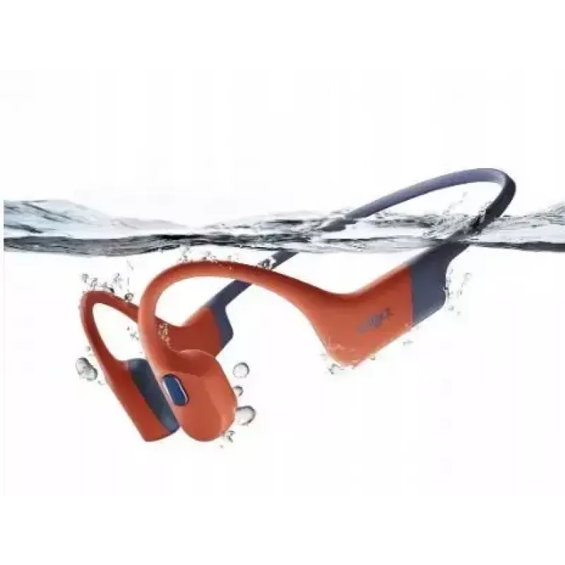 Luujuhtivusega kõrvaklapid Shokz OpenSwim Pro — binauraalsed, IP68 veekindel, Bluetooth 5.2, kuni 9 h kasutusaeg, kõrvakonksud, punane