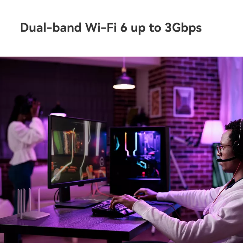 Imou HX21 juhtmevaba ruuter Gigabit Ethernet kahesageduslik (2,4 GHz / 5 GHz) valge