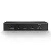 Lindy 2 Port HDMI 2.0 18G Splitter, HDMI, 2x HDMI, 3840 x 2160 pikslit, must, metallist, CE, FCC, RoHS, REACH, California Proposition 65