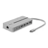 Lindy DST-Mx Duo USB-C sülearvuti / MacBook mini dokkimisjaam kahe ekraani (4K) ja 100 W läbiva laadimise toega