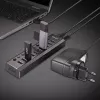 Lindy 10 pordiga USB 3.0 jaotur sisse-/väljalülititega