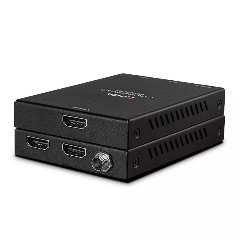 Lindy 50m Cat.6 HDMI 4K60 ja IR pikendaja koos PoC ja Loop Out'iga